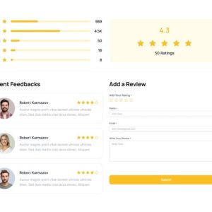 recent feedback with add review